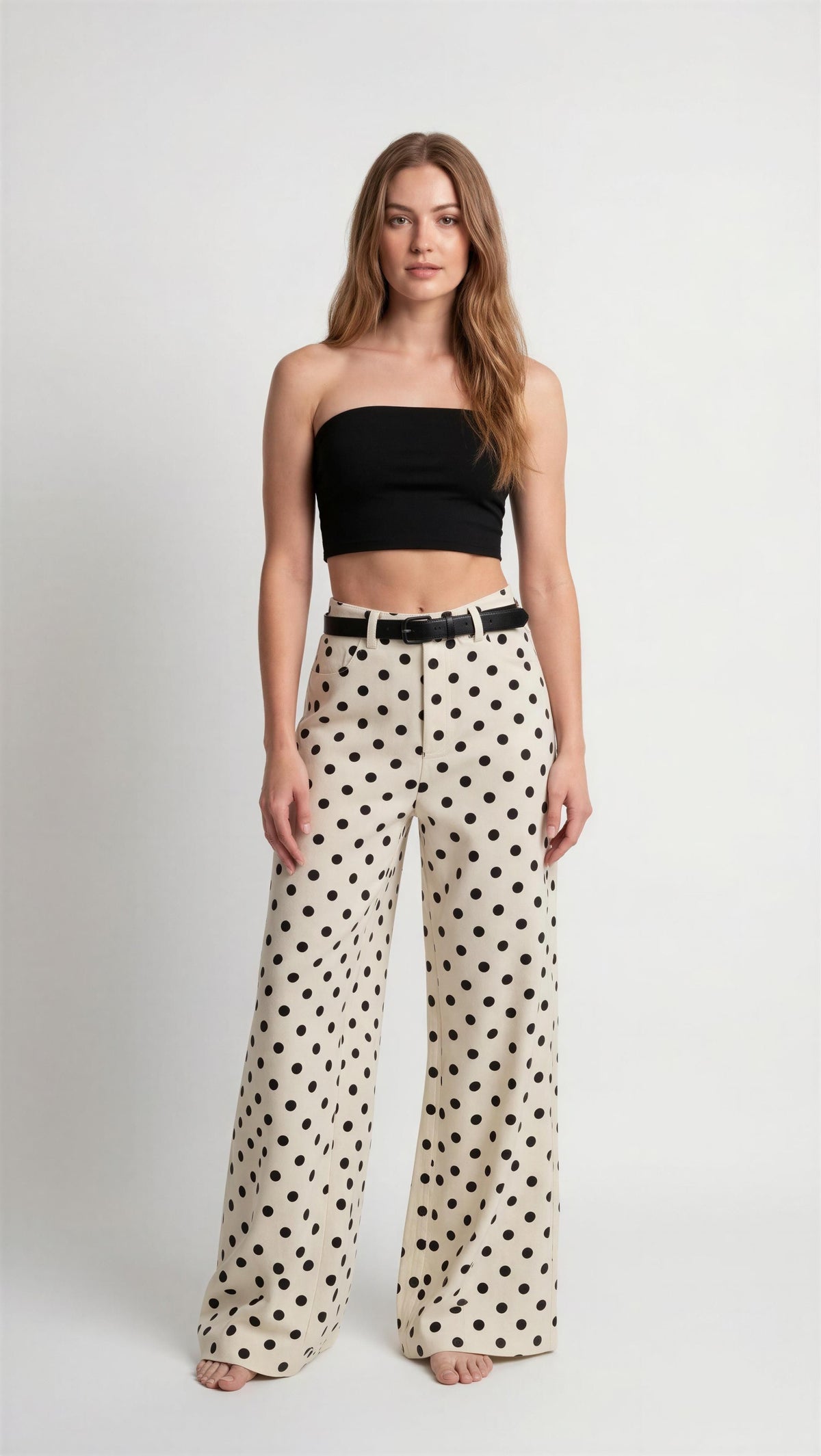 Dots black pants