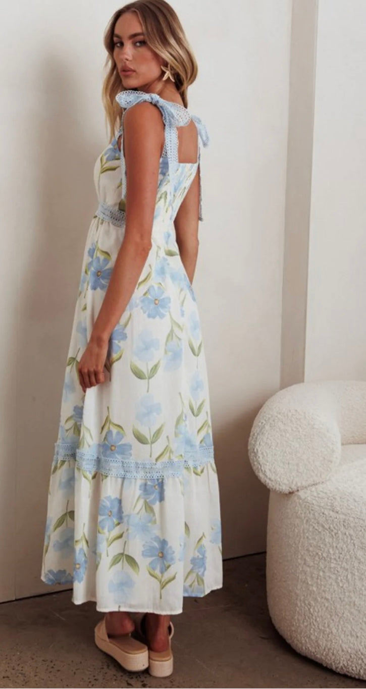 Baby blue dress