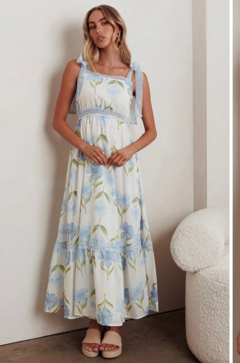 Baby blue dress