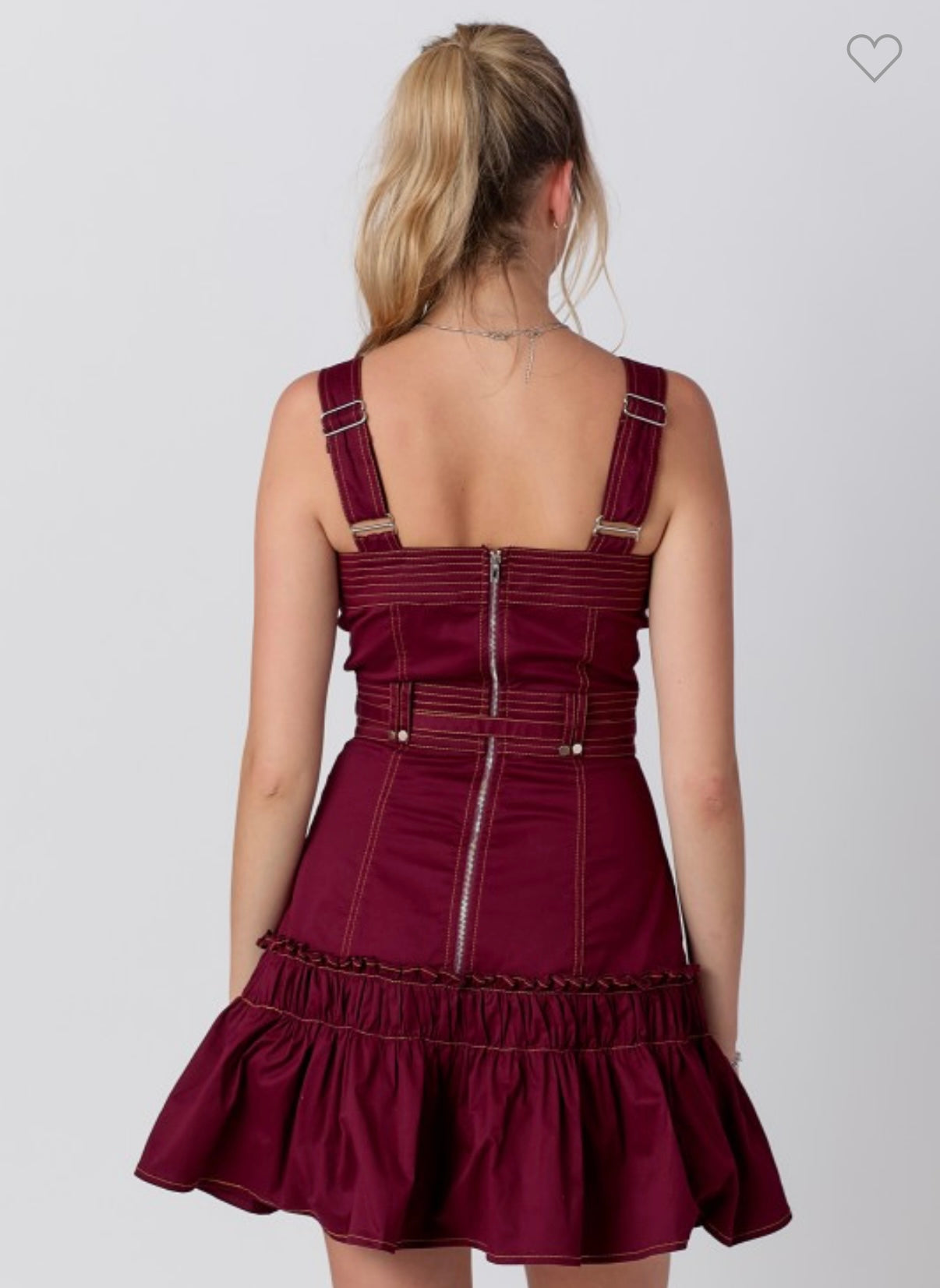 Dress midi burgundy