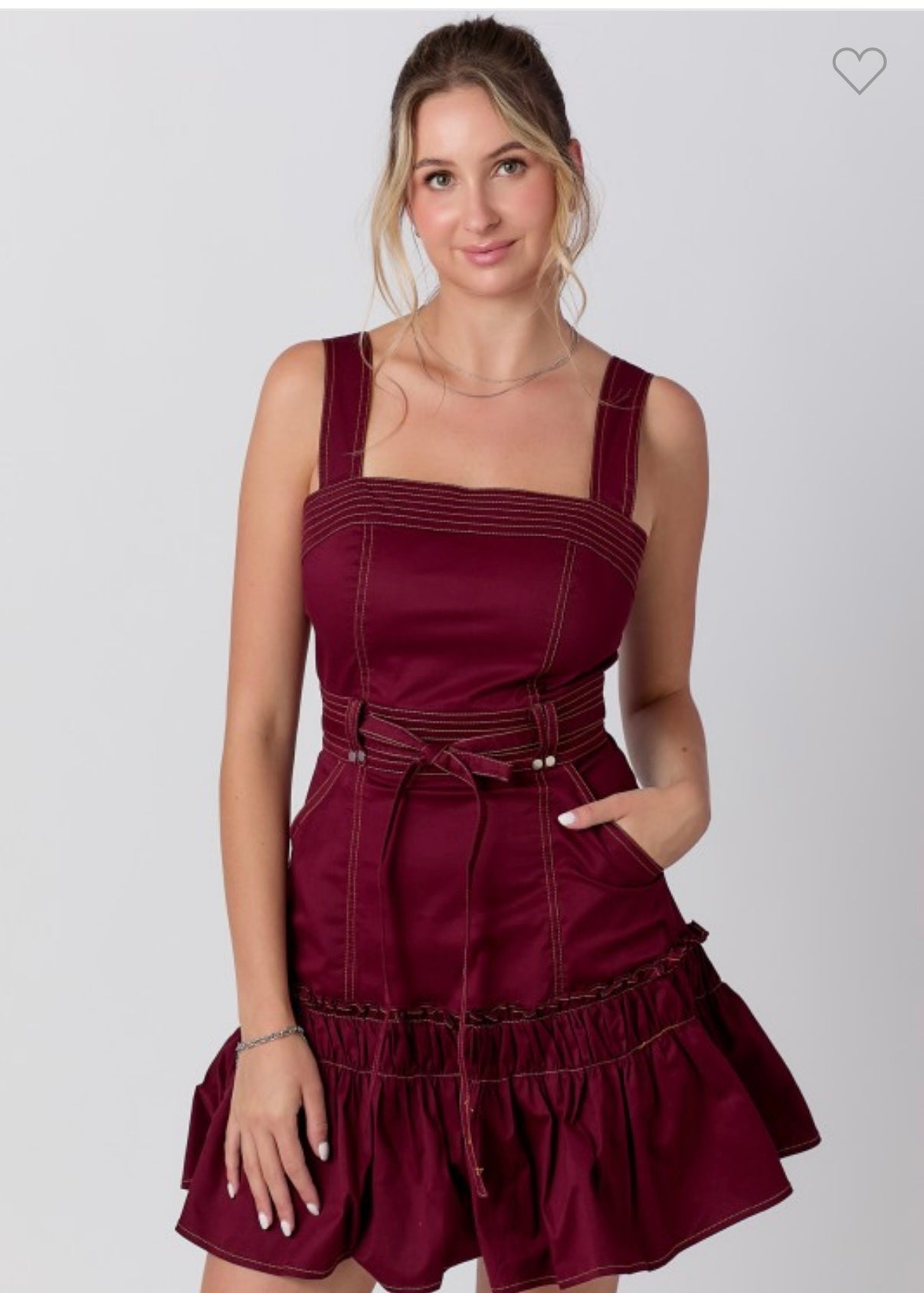 Dress midi burgundy