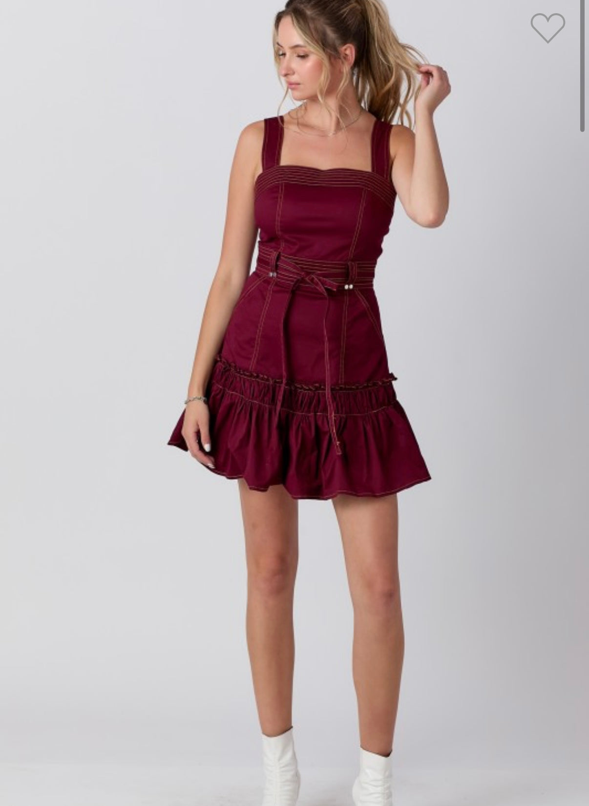 Dress midi burgundy