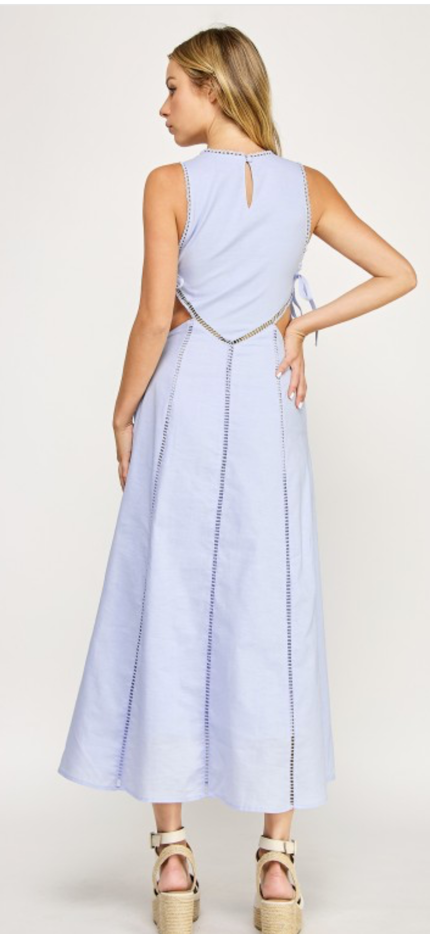 Baby blue dress