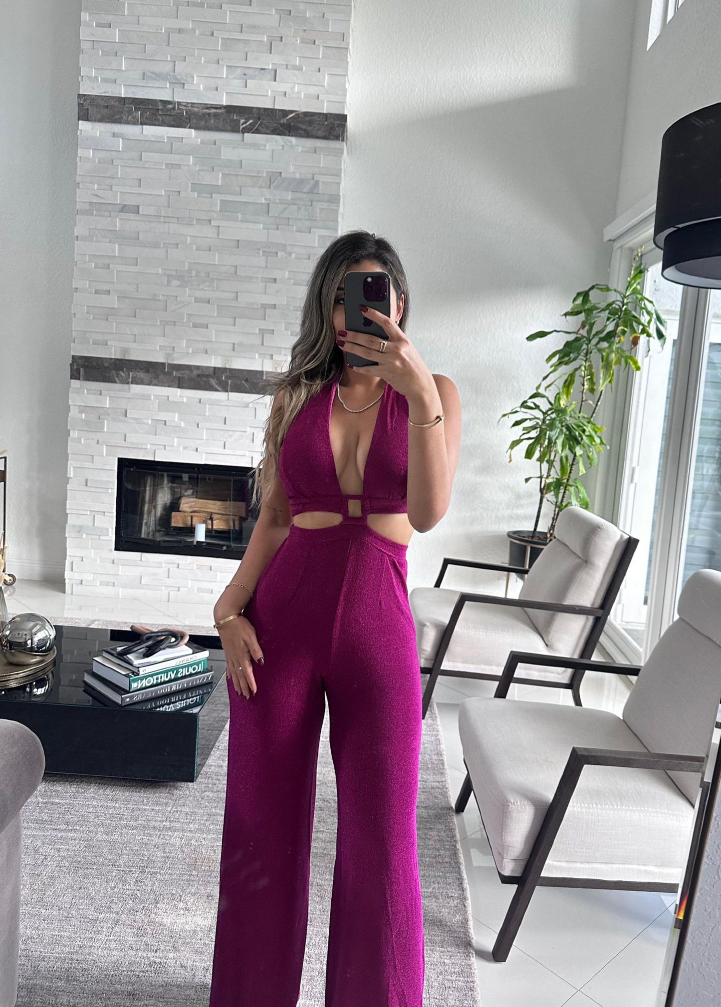 MAGENTA JUMPSUIT
