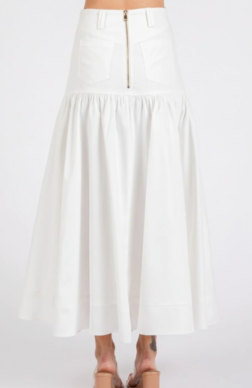 Maxi skirt white