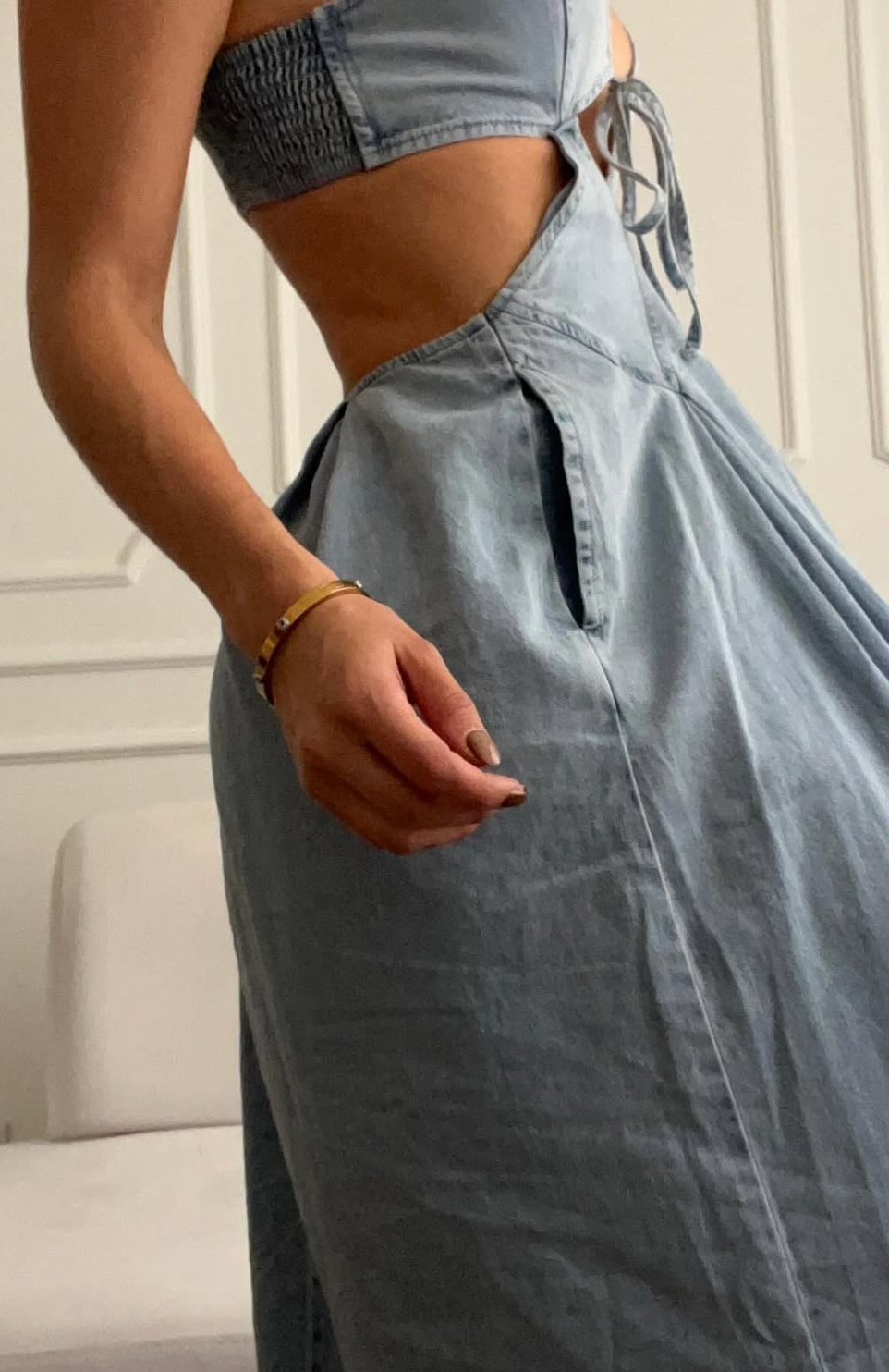 Denim dress