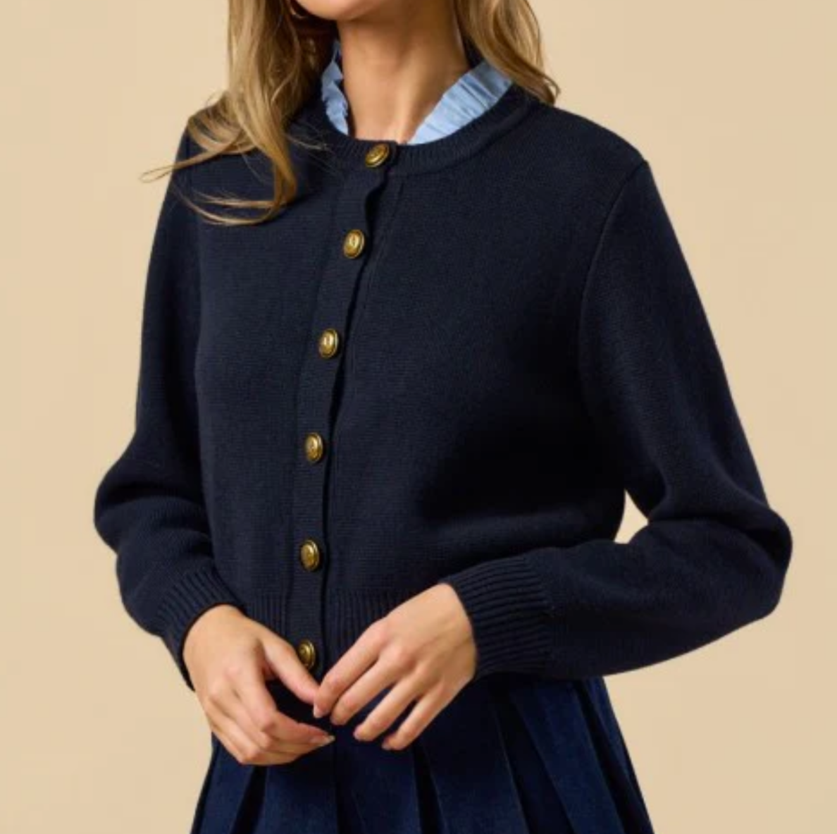 Navy sweater