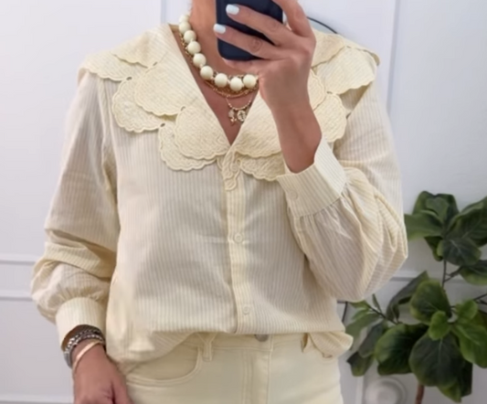 Butter yellow blouse