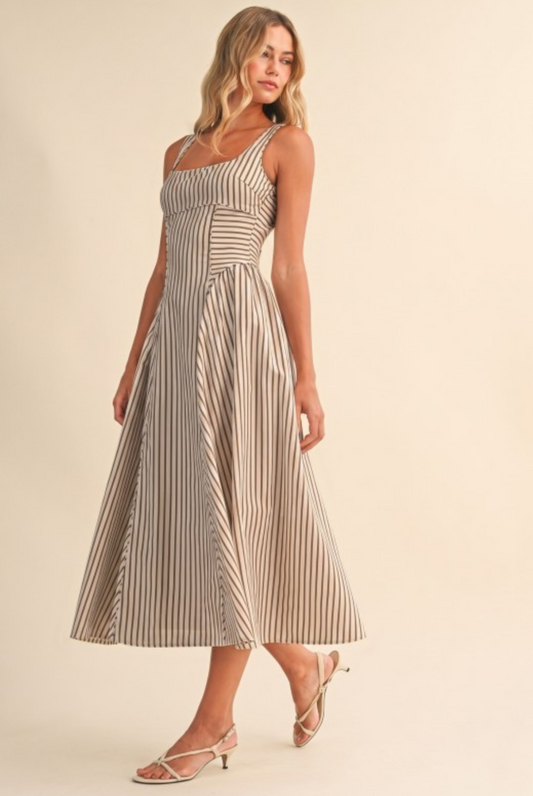 Mini dress rayas