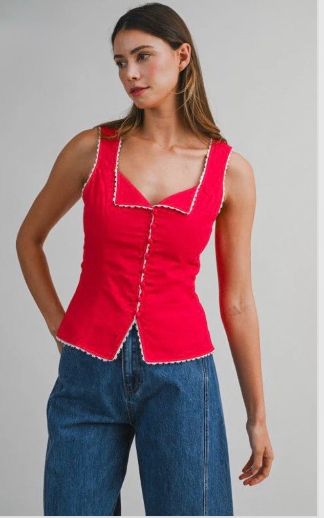 Vest red