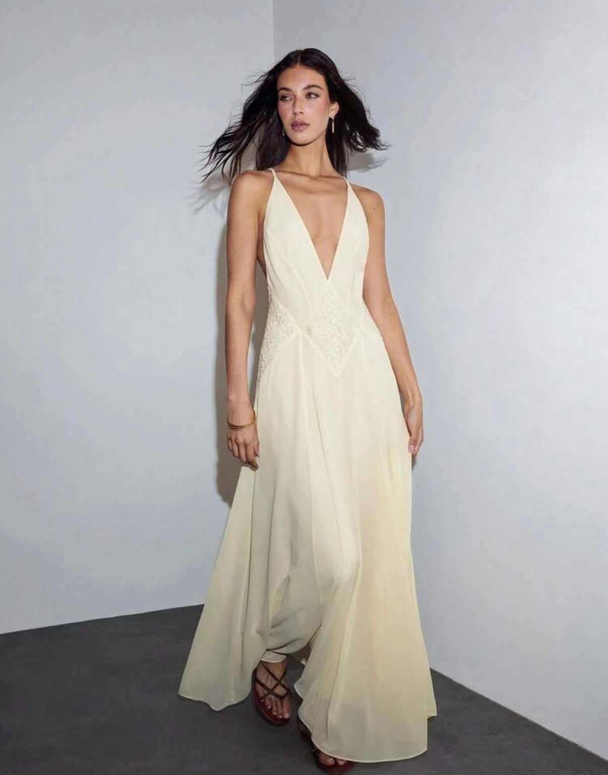 Maxi dress apricot