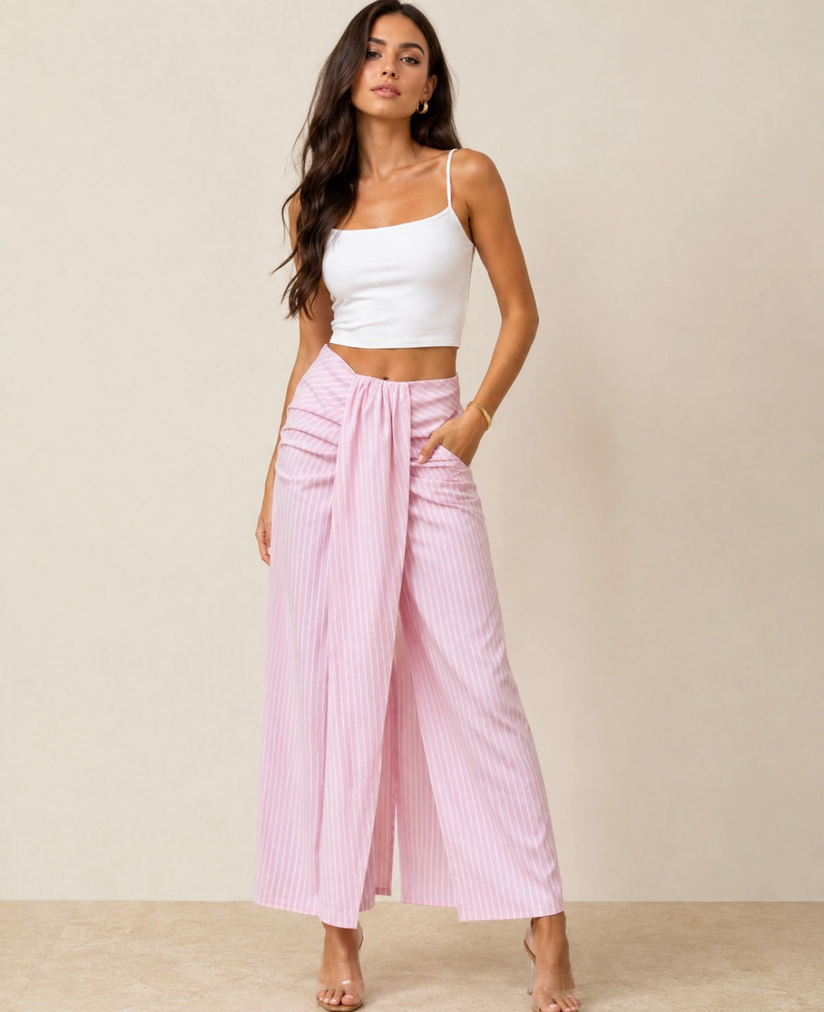 Maxi skirt pink