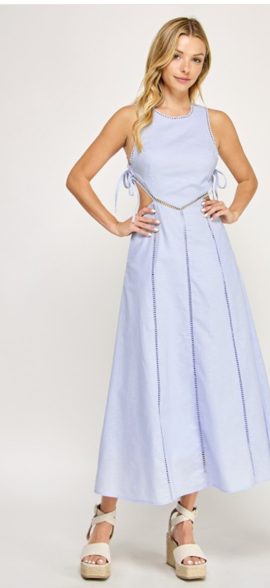 Baby blue dress