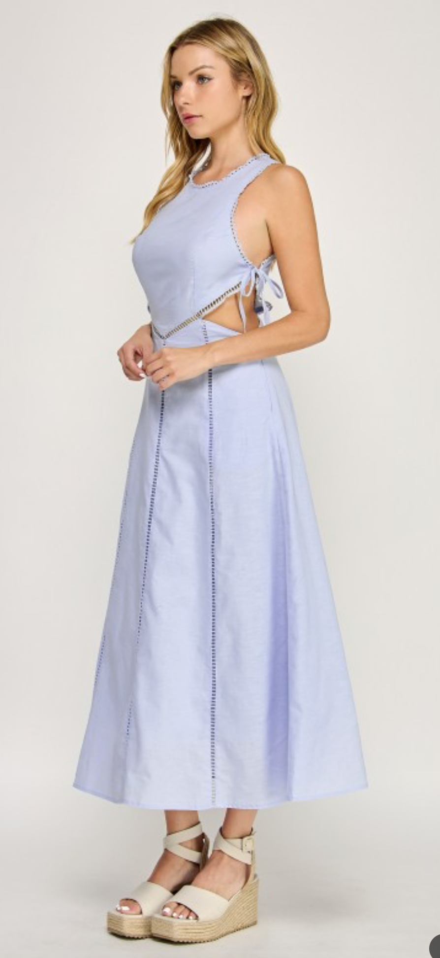 Baby blue dress
