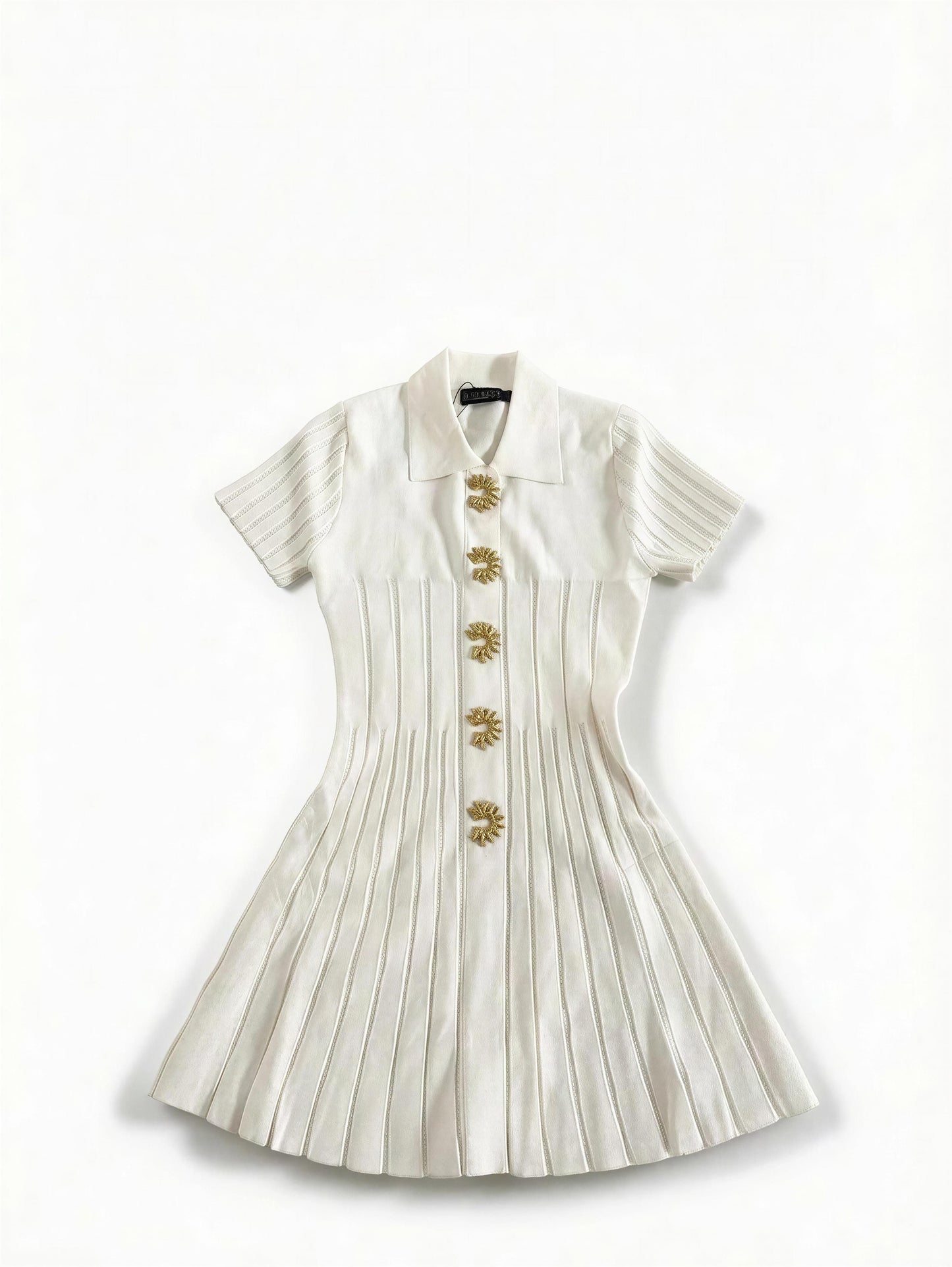 Mini ivory dress