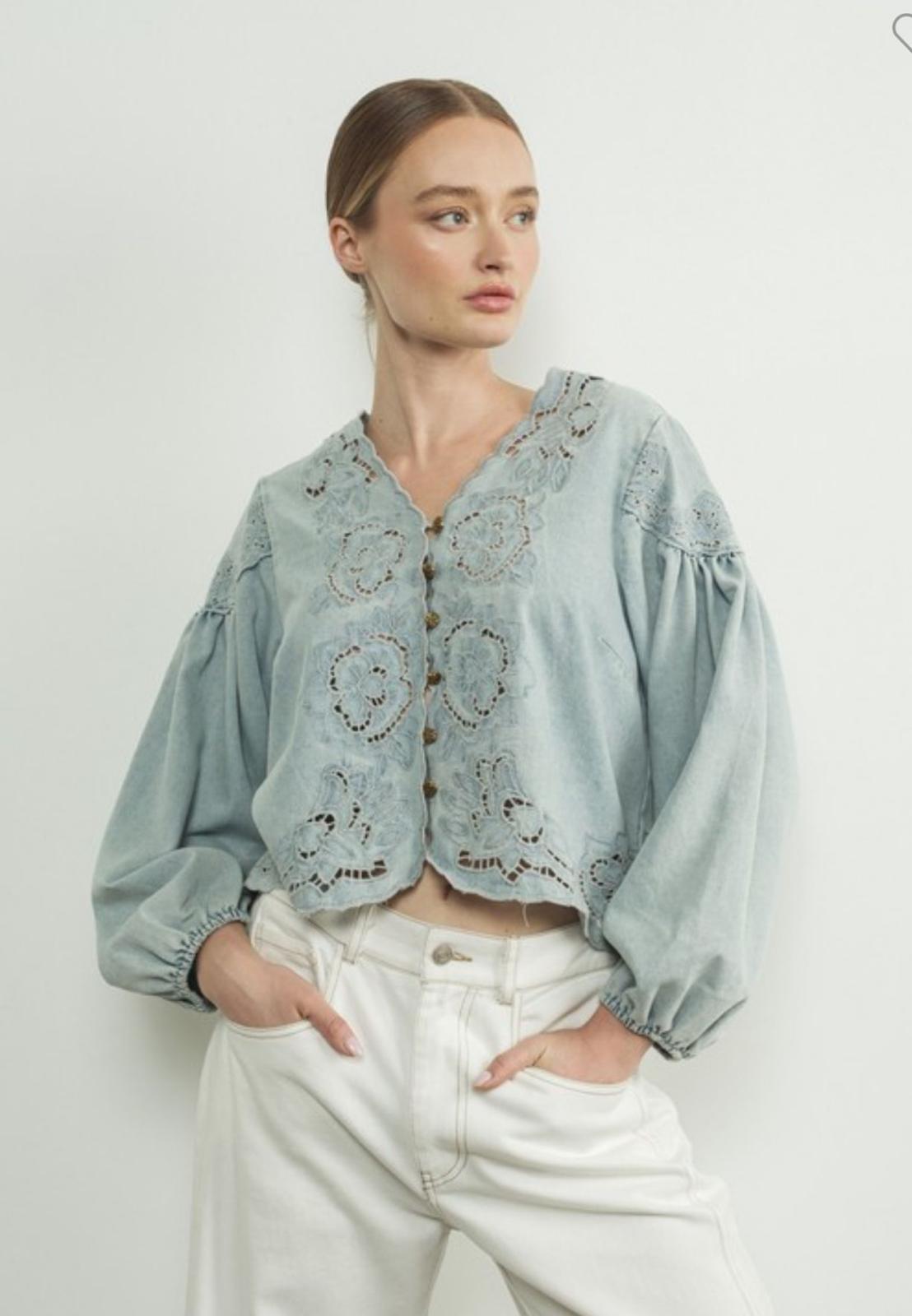 AQUA BLOUSE