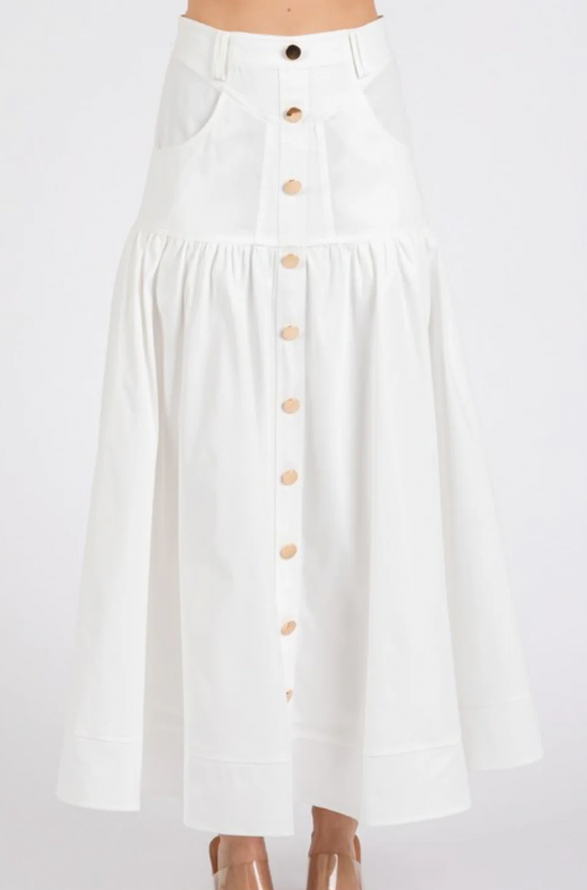Maxi skirt white
