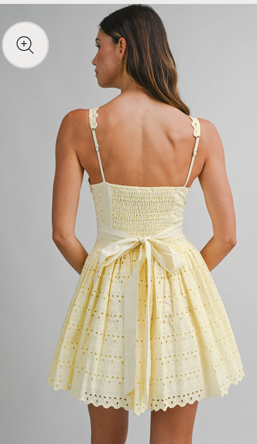 Mini yellow dress