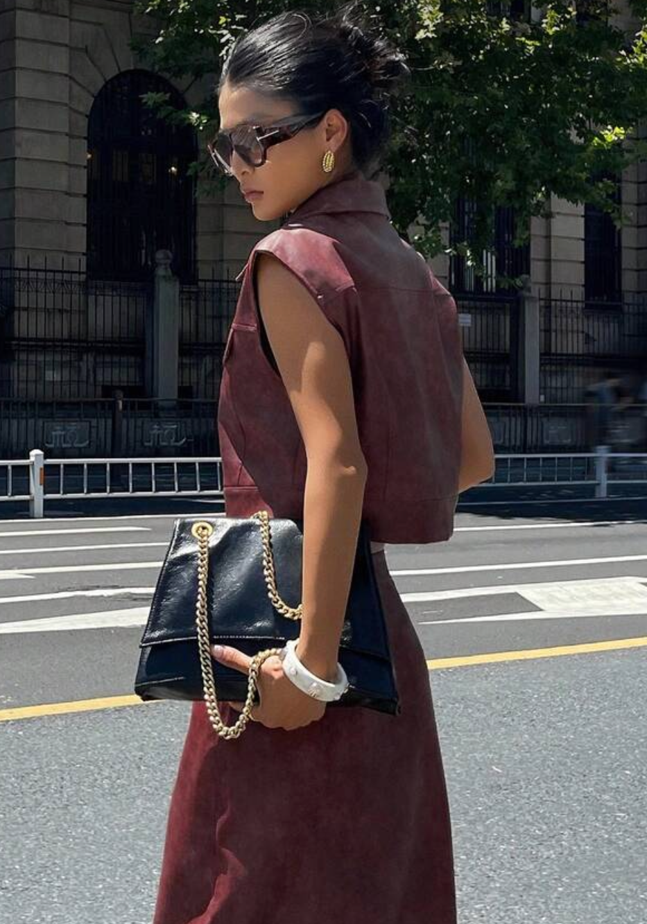 Leather set , vino y brown