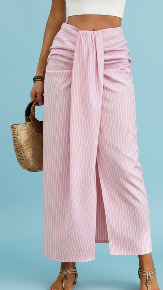 Maxi skirt pink