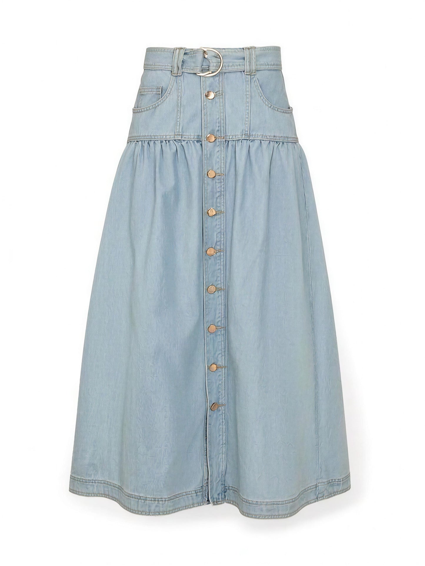 Maxi denim skirt